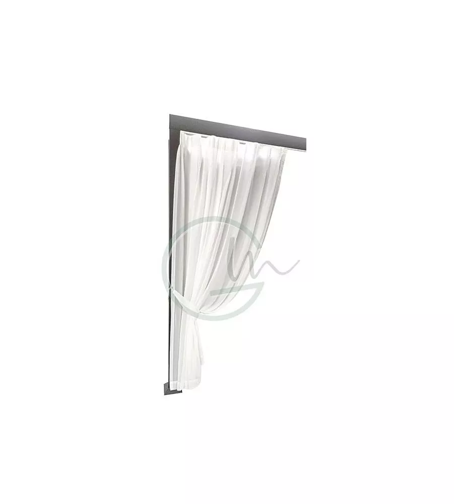 Set 8 tende bianche per pergola "solanum deluxe" 3x4 mt